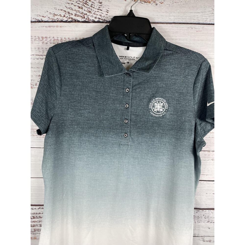 Nike Golf Polo Shirt Women's Large 2024 US Women's Open Lancaster Dri-Fit - Picture 2 of 6